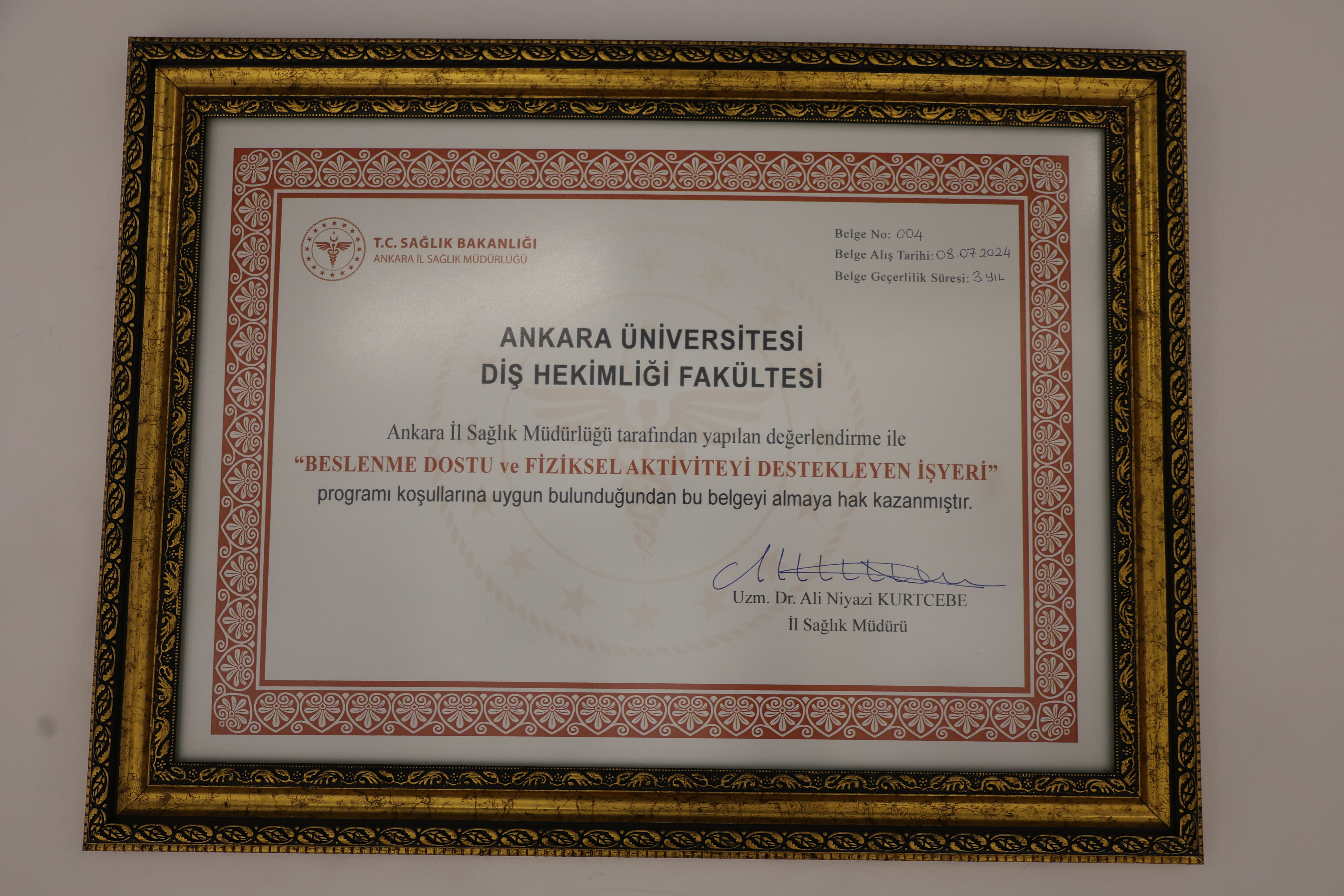 Beslenme Dostu ve Fiziksel Aktiviteyi Destekleyen İşyeri